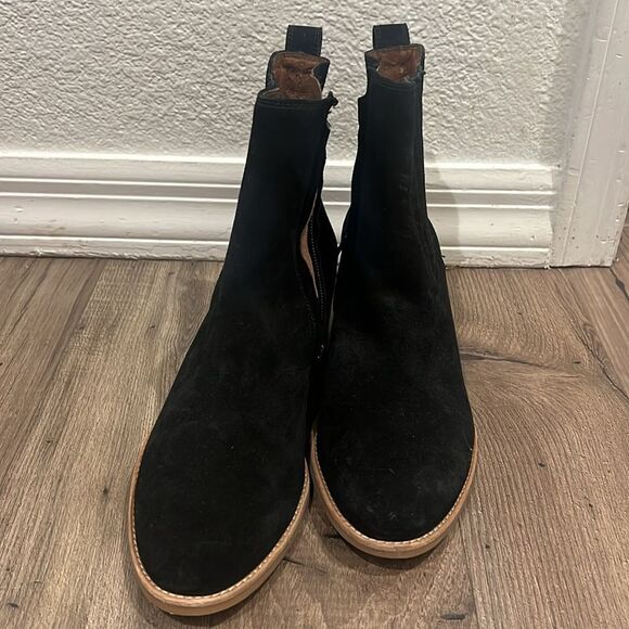 Paul Green Sante cowboy Suede Ankle Boots - Picture 4 of 5